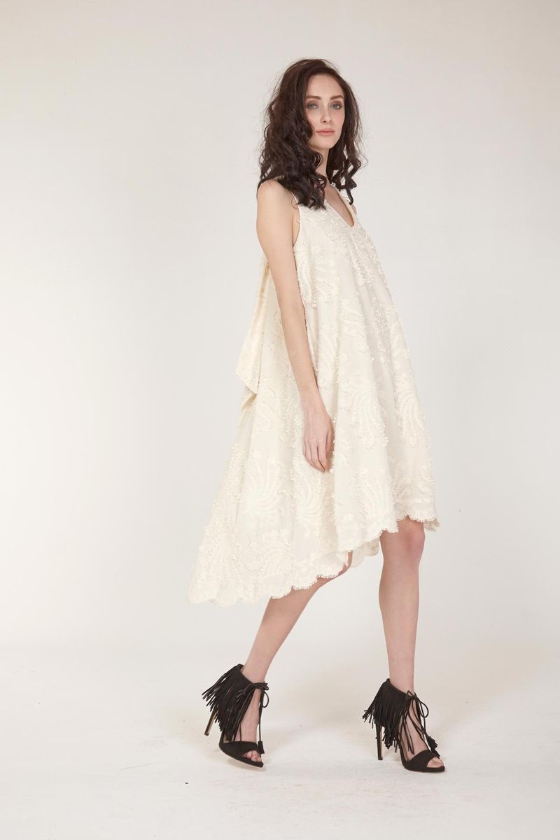 LOVESONG 'FLARE-MINGO' DRESS