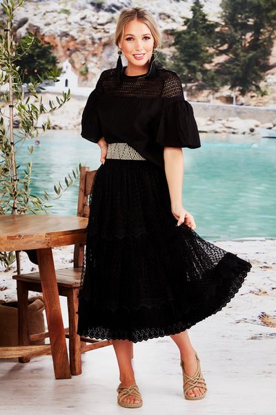 WEAR YOUR FRILL ON YOUR SLEEVE
								, 			SKIRTING AROUND THE CLOCK SKIRT