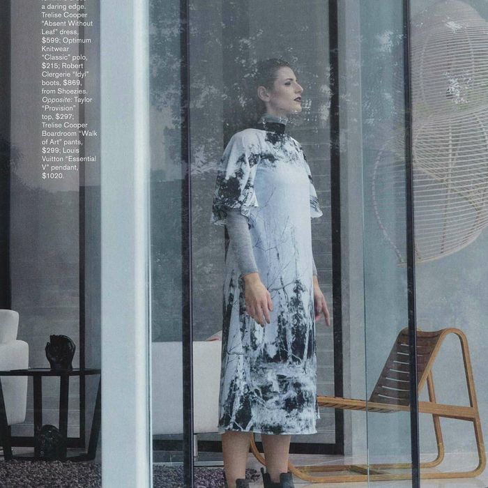 Mindfood Style — Apr 2015, Trelise Cooper — Absent Without Leaf Dress